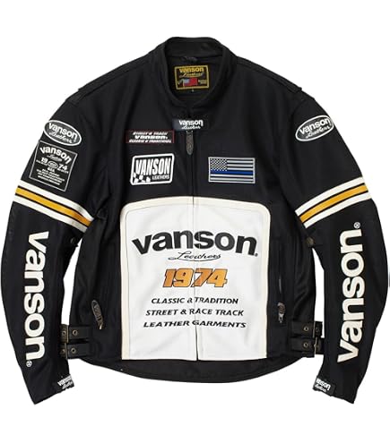 Amazon | VANSON(バンソン) メッシュジャケット BLACK/YELLOW XL